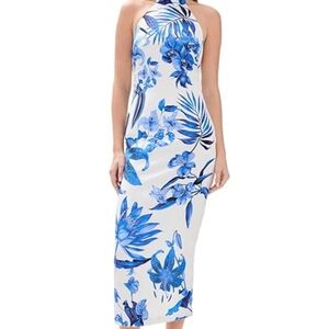 Blue and White Floral Sundress